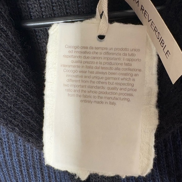 Cocogio Italian Wool Acrylic Cardigan Duster - Picture 7 of 9